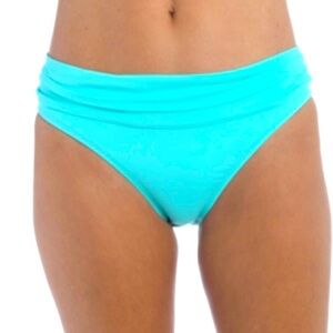 👙 LaBlanca island hipster stretch shirred bottom in aqua size 16 NEW w TAGS!